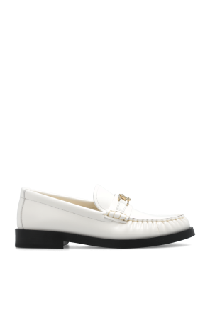 SAINT LAURENT ホワイト レザー ローファー SAINT LAURENT ホワイト レザー ローファー
